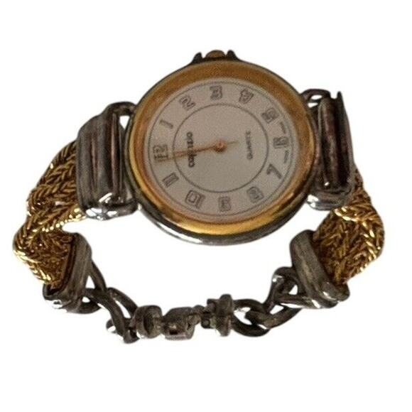 Capezio Quartz 5538 Women’s Bracelet Watch Silver Gold Toned New Battery - Picture 7 of 7